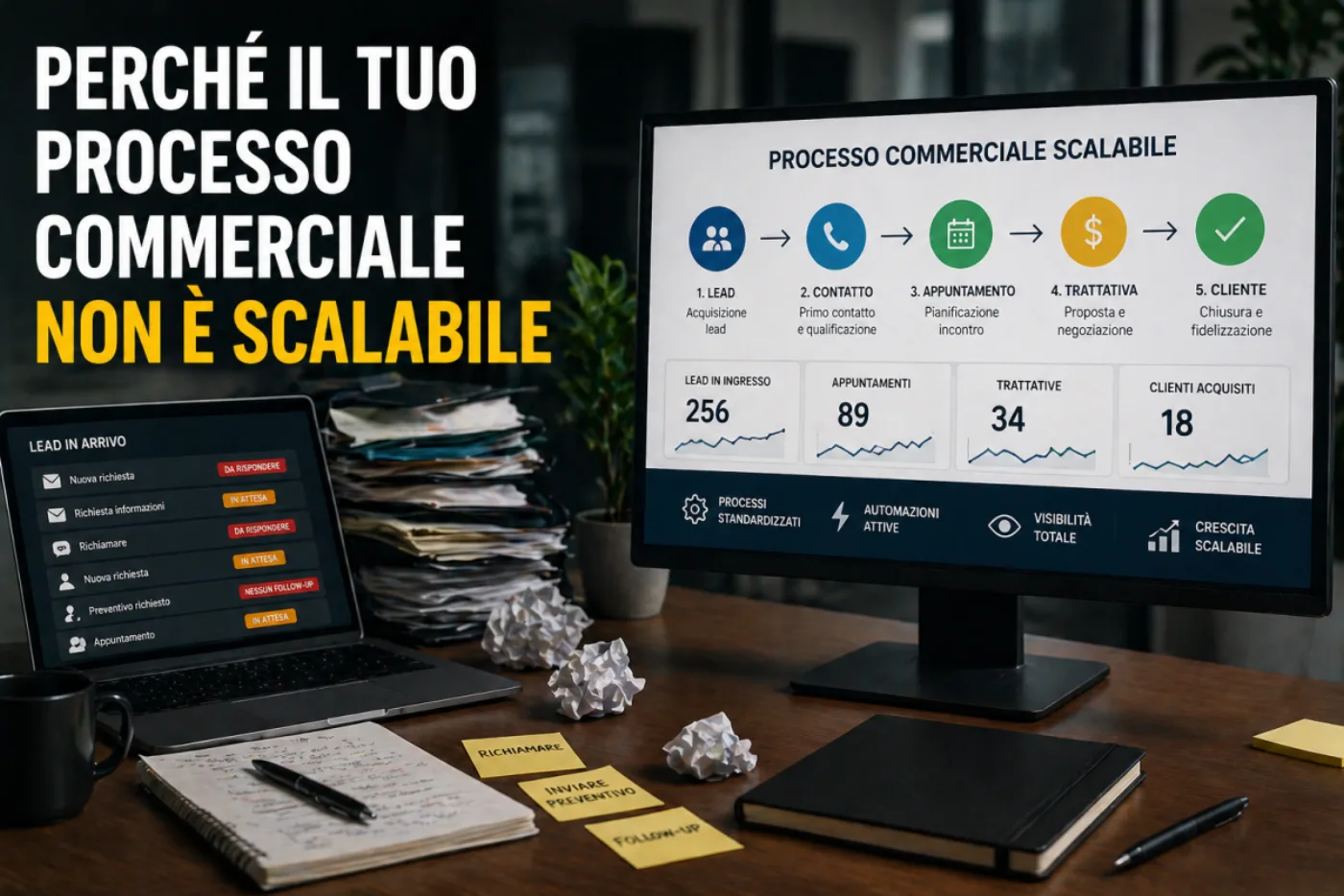 Perché il tuo processo commerciale non è scalabile
