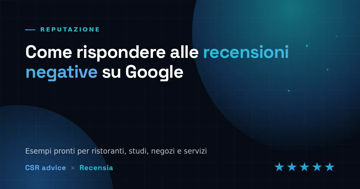 Titolare che risponde a una recensione negativa su Google dal telefono